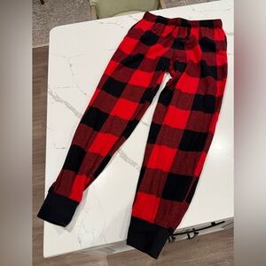 Old Navy Red and Black Checkered Pants